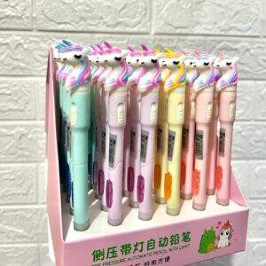 LAPIZ PORTAMINAS CON LUCES UNICORNIO L-897