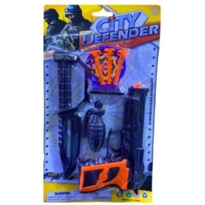 BLISTER SET DE ARMAS + LANZA DARDOS JU-091