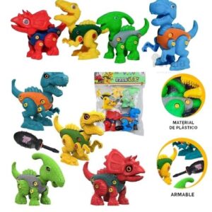 SET DE 4 DINOS DESARMABLES JU-186