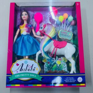 MUÑECA FLACA CON CABALLO JU-242