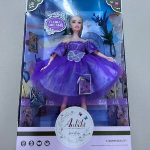 MUÑECA FLACA CON VESTIDO TUL JU-241