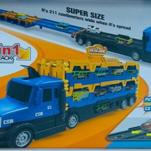 TRAILER TRANSPORTADOR 2 EN 1 CON AUTOS JU-304