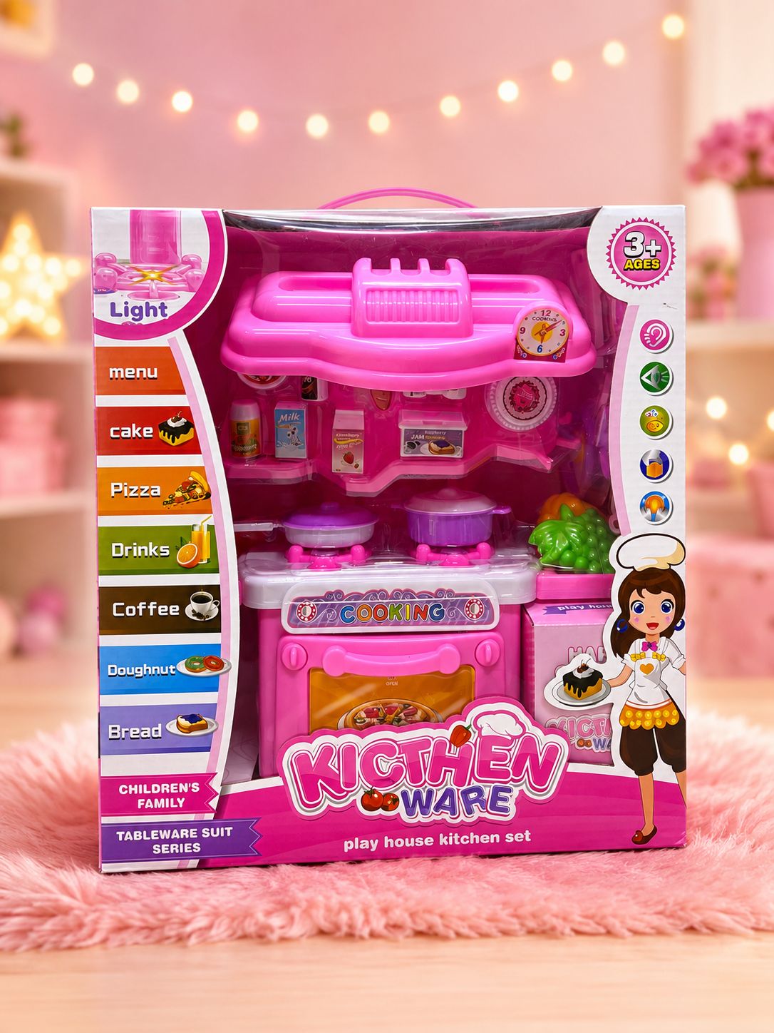 SET DE COCINA CON LUZ Y SONIDO JU-352