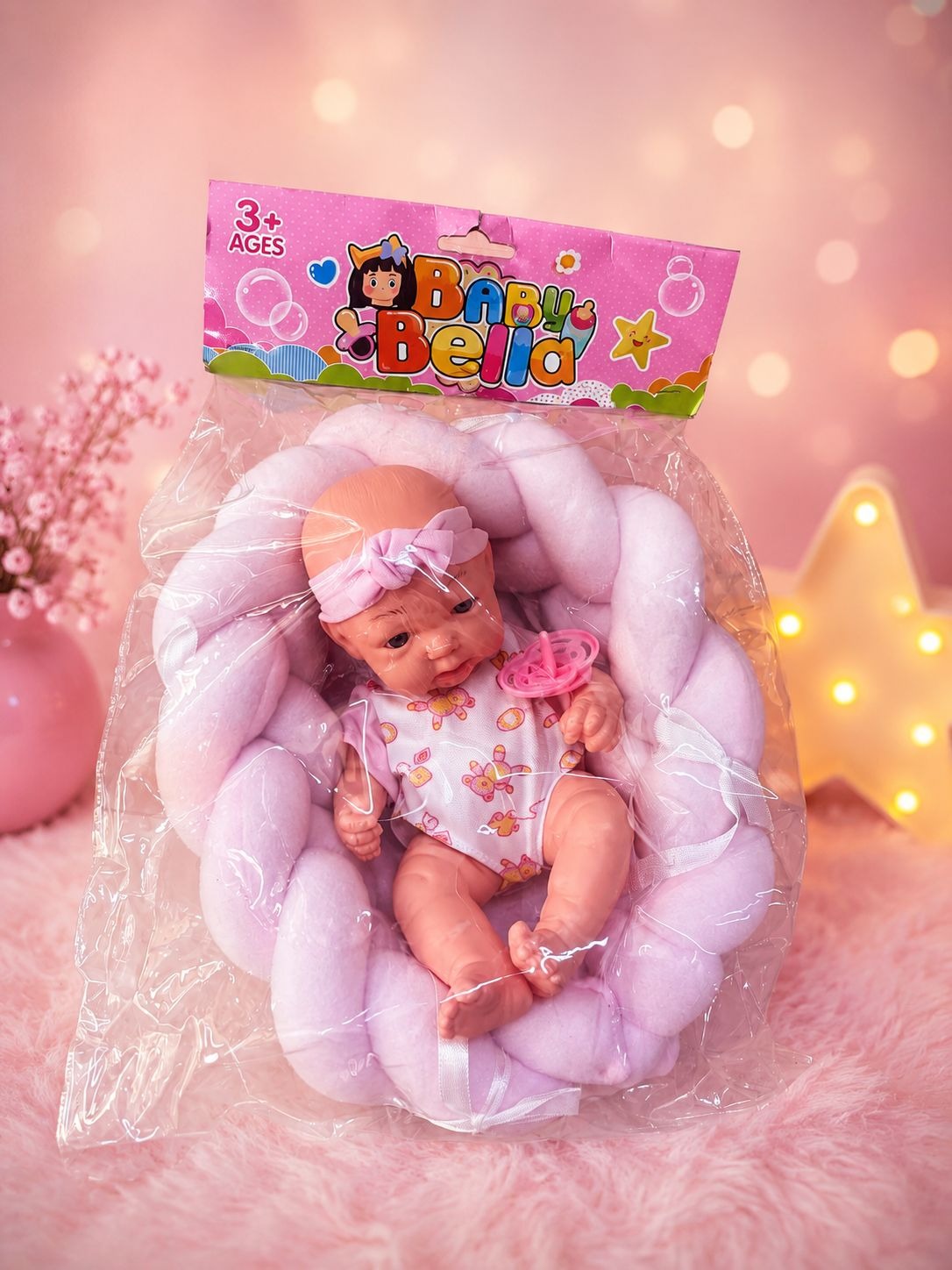 SET DE BEBE EN ALMOHADA TRENZADA JU-368