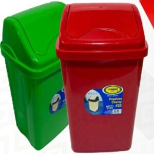 PAPELERA CON TAPA CHURAY 44CM 18 LITROS L-2389