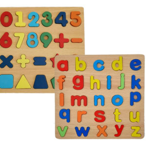 ROMPECABEZA LETRAS Y NÚMEROS 20X20CM L-2408