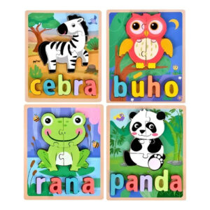 ROMPECABEZA 3D ANIMALES 18X15CM  L-2409