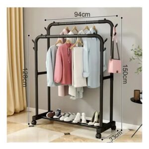 PERCHERO DOBLE CON RUEDAS 35KGS L-1460