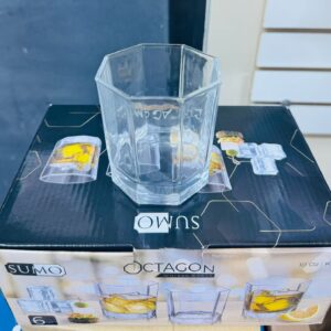 SET DE 6 VASOS WHISKY MODERNO L-2478