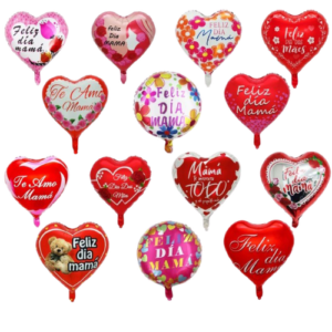 GLOBO DEL DIA DE LA MADRE + PORTAGLOBO DE 45X45CM L-2572