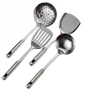 SET DE 4 CUCHARONES ACERO INOXIDABLE L-2577