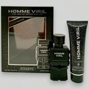 SET DE PERFUME + CREMA AFEITAR CABALLERO HOMME VIRIL L-2285