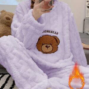 CONJUNTO PIJAMA INVIERNO DISEÑO OSO L-2657