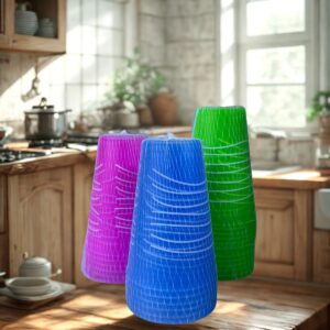 SET DE 6 VASOS PLASTICO L-2722