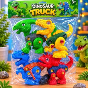 JUGUETE SET DE 4 DINOSAURIOS DIDACTICOS JU-337