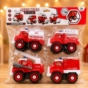 SET DE 4 VEHICULOS BOMBEROS JU-347