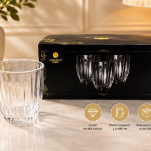 SET DE 6 VASOS RAYAS 300ML L-2684