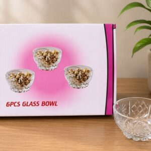 SET DE 6 BOWLS DULCERA DE VIDRIO GRIEGO L-2674