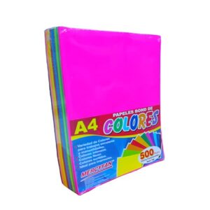 PAQUETE DE 500 HOJAS ARCOIRIS A4 L-2337
