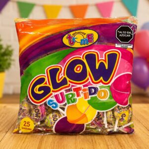 BOLSA DE 25 CHUPETINES GLOW SURTIDO L-2765
