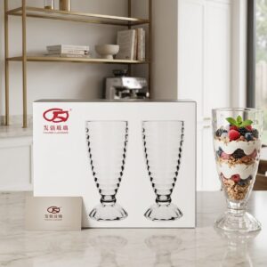 SET DE 6 VASOS BATIDO 380ML RAYAS L-2794