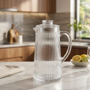 JARRA DE VIDRIO 1400ML LINEAS SIN CAJA L-2799