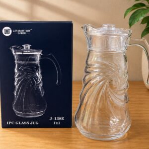 JARRA DE VIDRIO MODELO REMOLINO 1800ML L-2813