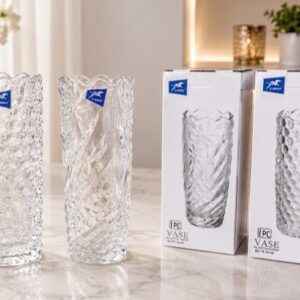FLORERO 450ML MEDIANO TEXTURAS CON CAJA L-2809