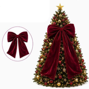 LAZO NAVIDEÑO PREMIUM ALAMBRADO 150 CM (CX-26194) L-3059