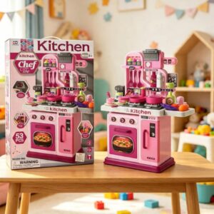 SET DE COCINA 53PCS LUCES + SONIDO CON ACCESORIOS 008-969 JU-727
