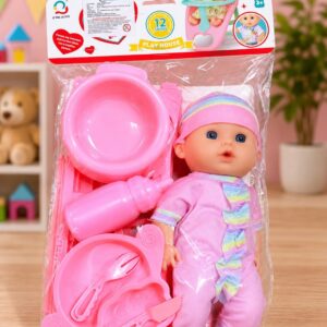SET DE MUÑECA BEBE + MINI COMEDOR JU-739