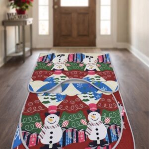 SET DE PISO DE BAÑO NAVIDEÑO L-2987