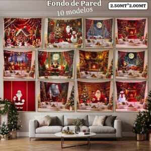 FONDO DE PARED NAVIDEÑO 2.50X2.00MT L-3014