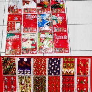 CORTINA DE BAÑO NAVIDEÑO IMPERMEABLE 1.70X1.70MT L-3016