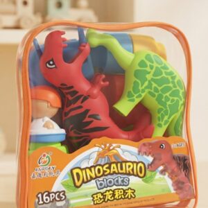 SET DE 16 BLOQUES PARA ARMAR DINO JU-753