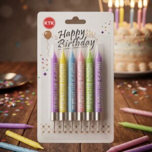 BLÍSTER VELAS MULTICOLOR  L-3029