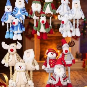 FAMILIA PATILARGA 120CM CON LUCES Y SONIDO (RENO, MUÑECO NIEVE, PAPA NOEL) L-3033