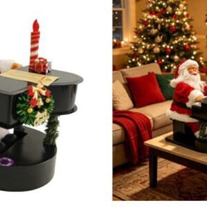 PAPA NOEL PIANISTA DECORACIÓN L-3037