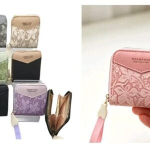 MONEDERO VINTAGE DISEÑO FLORES L-3036