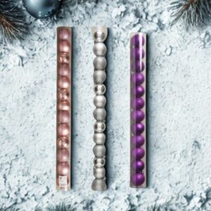 SET DE 12 BOLAS NAVIDAD 4CM L-3065