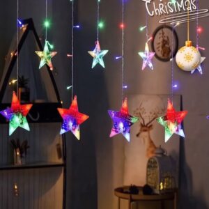 CASCADA MULTICOLOR FIGURA ESTRELLAS 3D 3M (SD-241) L-3092