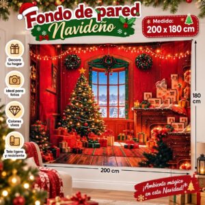 FONDO DE PARED NAVIDEÑO 1.80X2.00MT L-3103