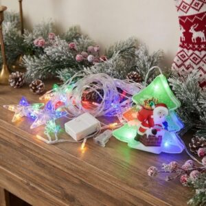 CASCADA MULTICOLOR FIGURA ESTRELLA ÁRBOL 3D 3M  (SD-240) L-3091