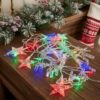 CASCADA  MULTICOLOR FIGURA ESTRELLA FIGURAS NAVIDAD 3M (SD-238) L-3090