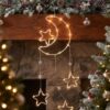 LUCES AMBAR FORMAS NAVIDEÑAS 90CM L-3109