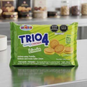 PAQUETE DE 12 GALLETAS TRIO 4 LIMON L-3120