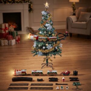 TREN ELÉCTRICO CON LUZ Y SONIDO 31 PIEZAS L-3129