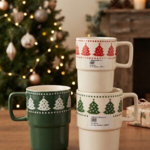 TAZA XL CERÁMICA DISEÑO ÁRBOL L-3132