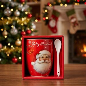 SET DE TAZA LOZA XL + CUCHARA L-3145