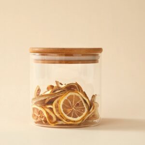 FRASCO CIRCULAR TAPA BAMBU 300ML L-3165